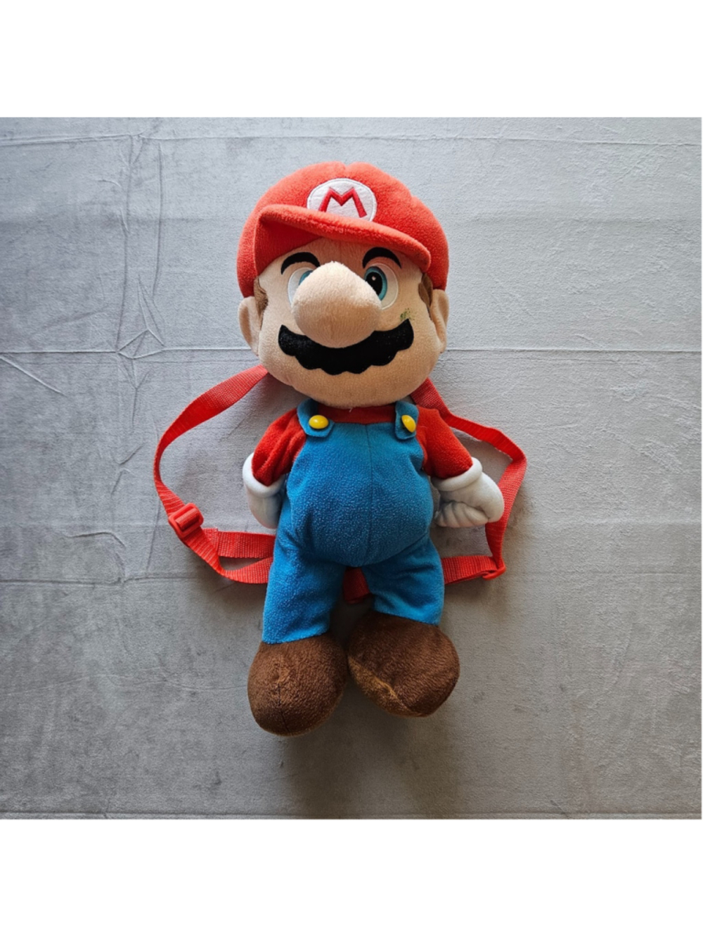 Super Mario Brothers Red Blue Nintendo Backpack Bag 18" Plush Stuffed Strap Kids